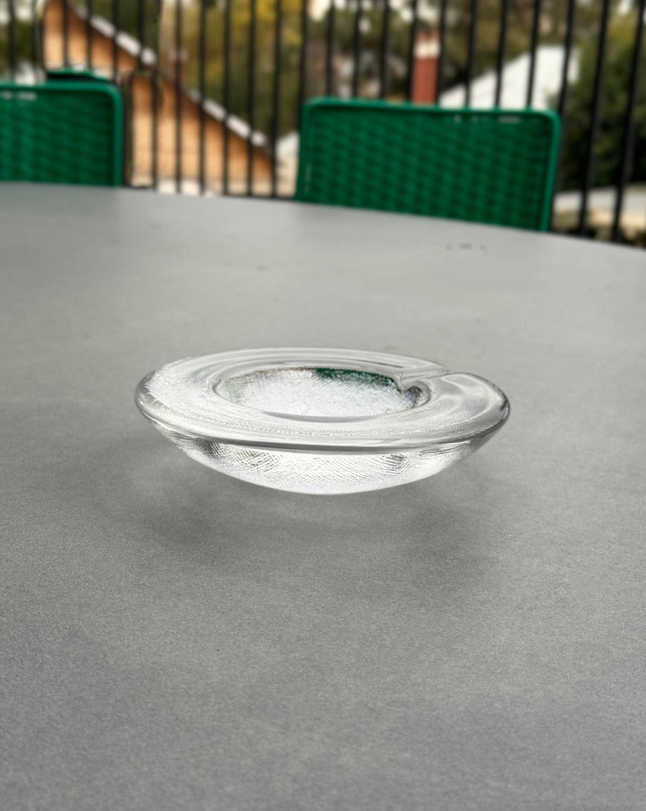 Iittala Textured Glass Ashtray / Bowl
