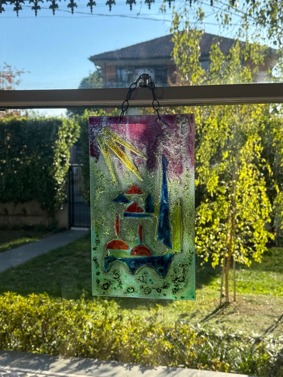 Abstract Stained Glass Panel