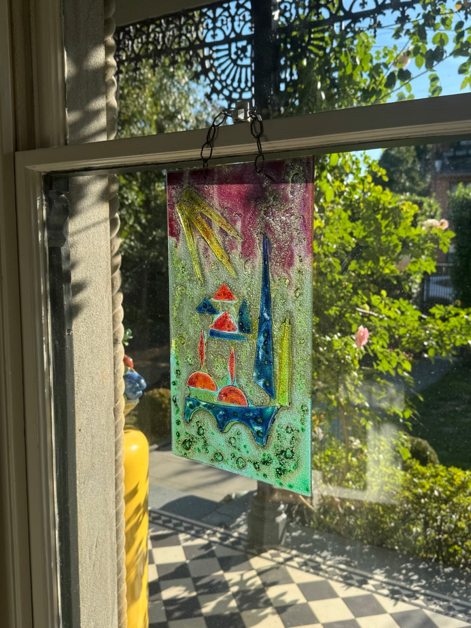 Abstract Stained Glass Panel