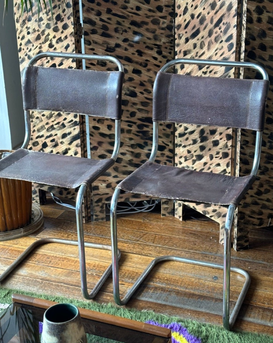 Pair of Cantilever Chairs