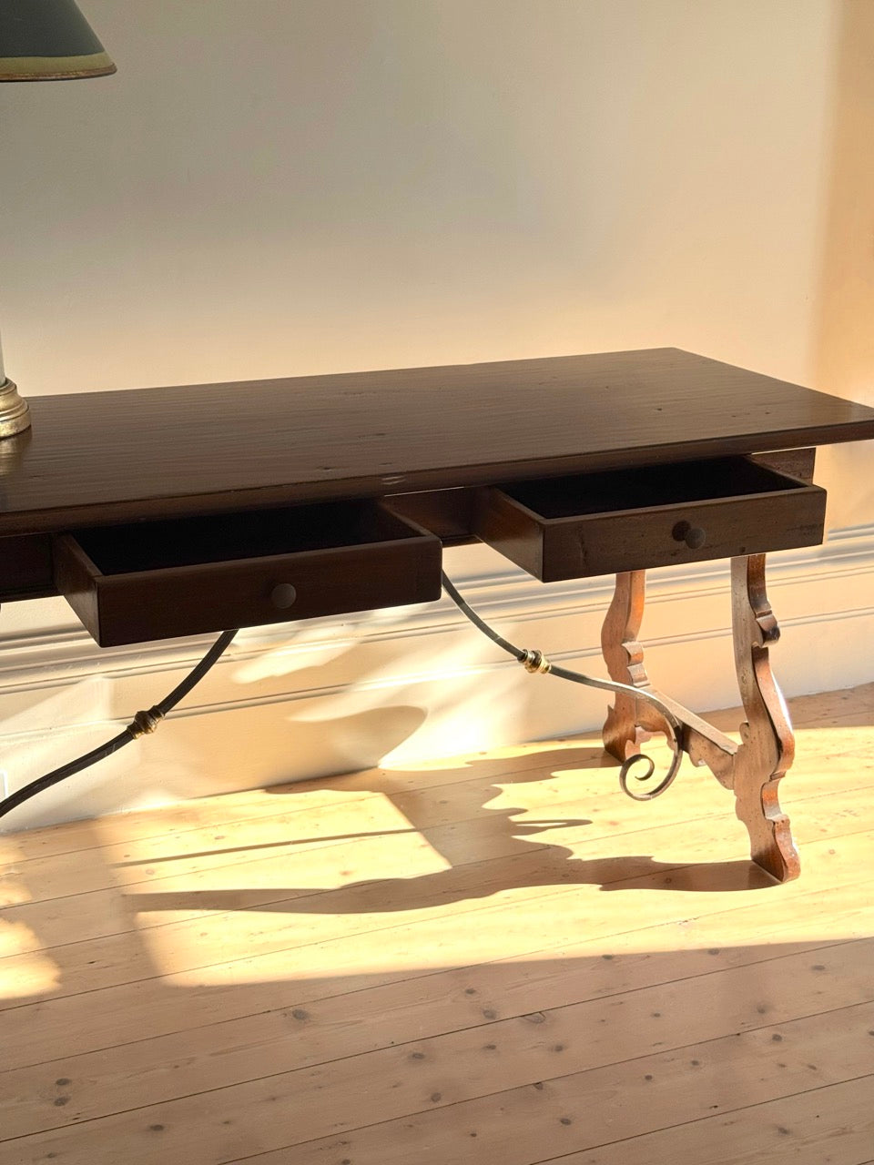 Spanish Oak Trestle Table