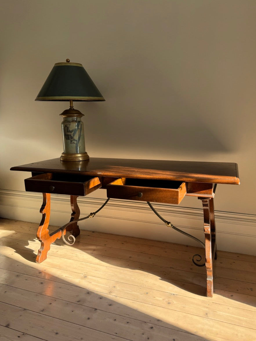 Spanish Oak Trestle Table