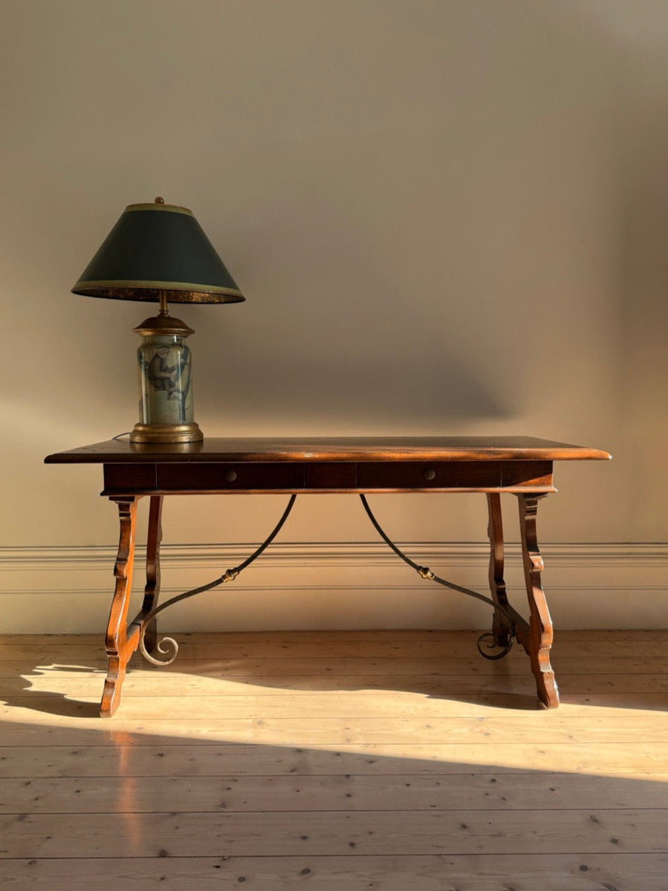 Spanish Oak Trestle Table
