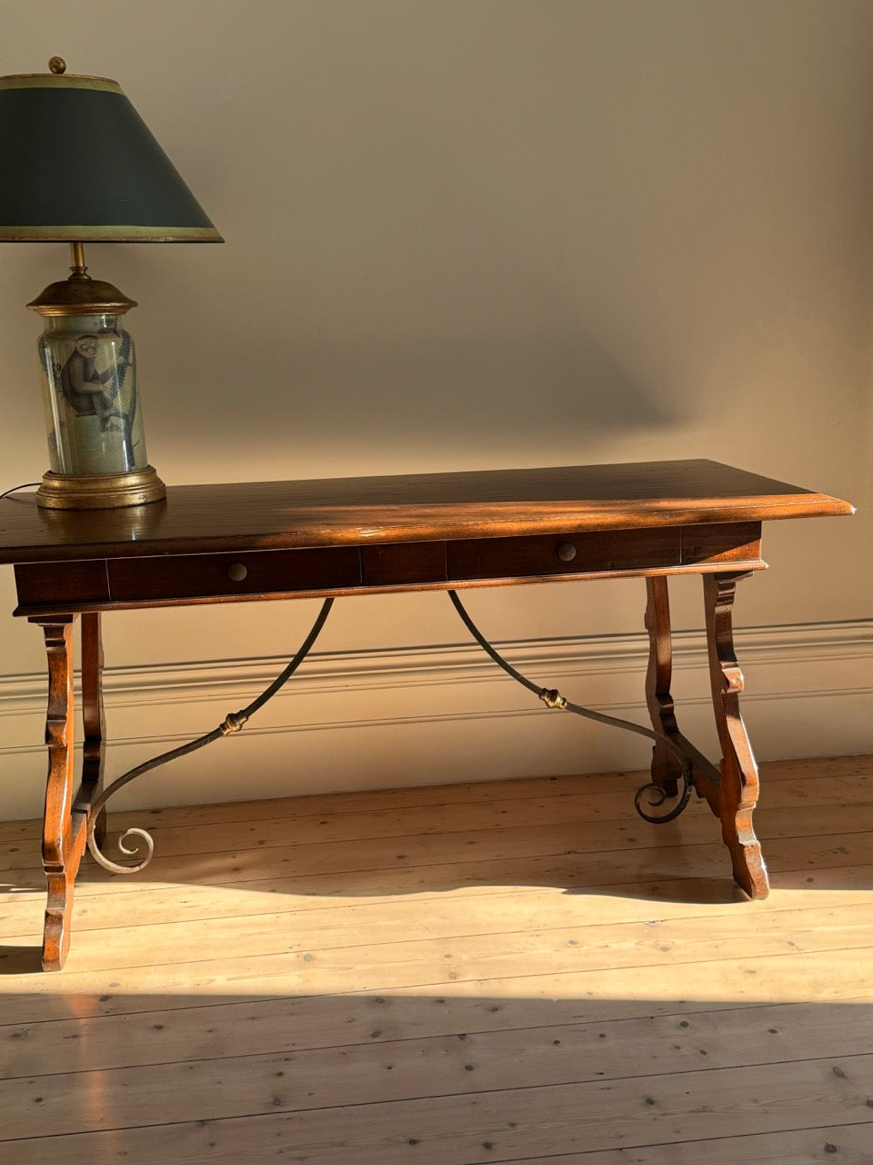 Spanish Oak Trestle Table