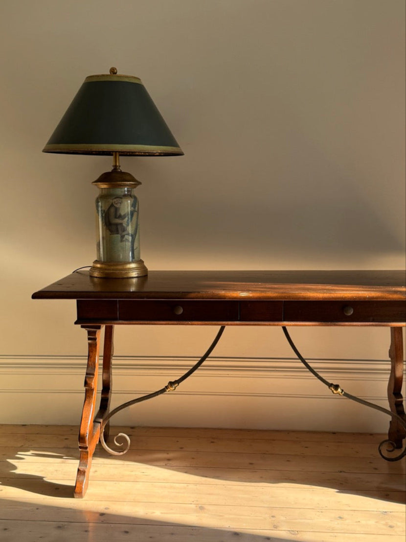 Spanish Oak Trestle Table