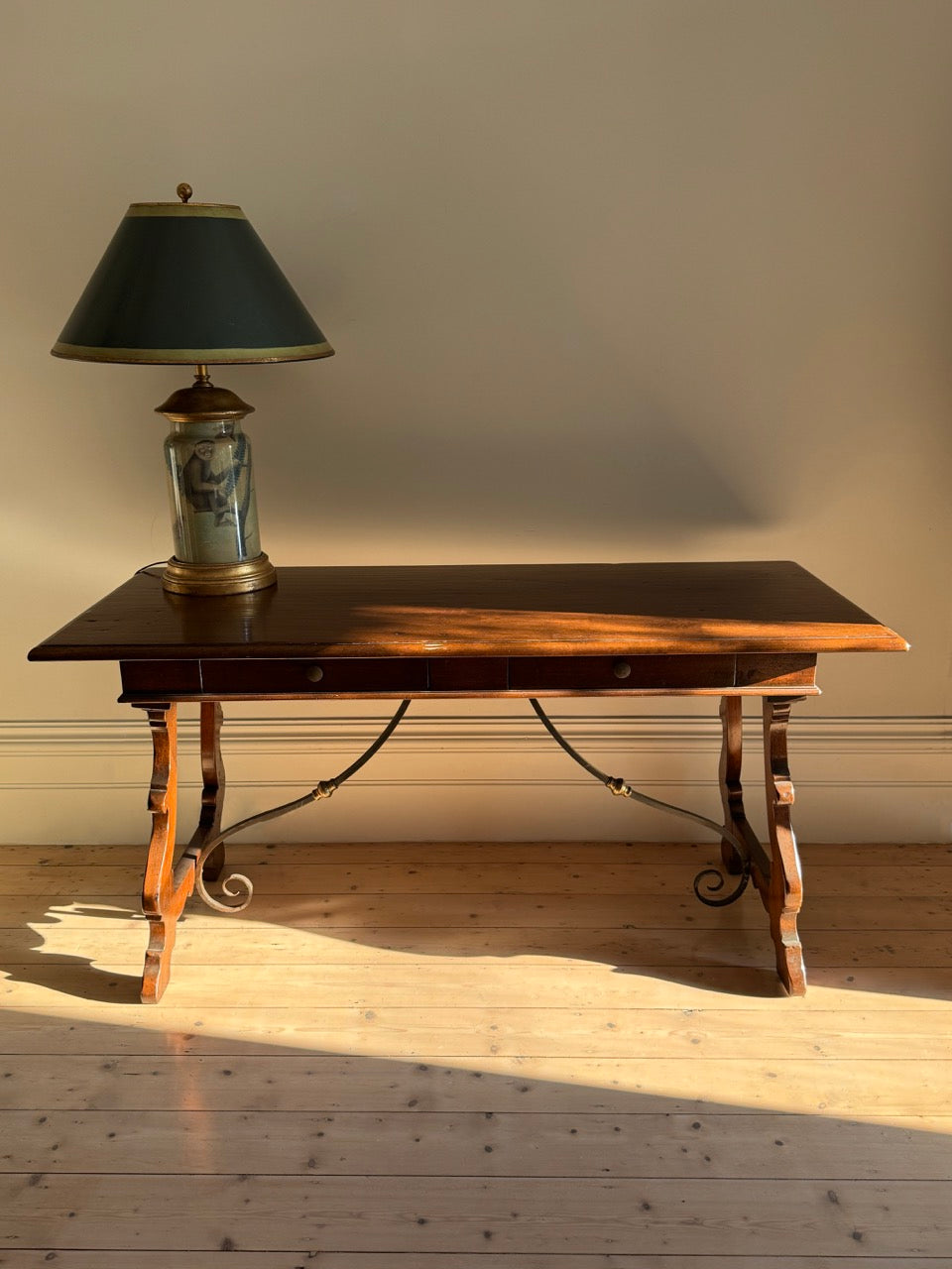 Spanish Oak Trestle Table