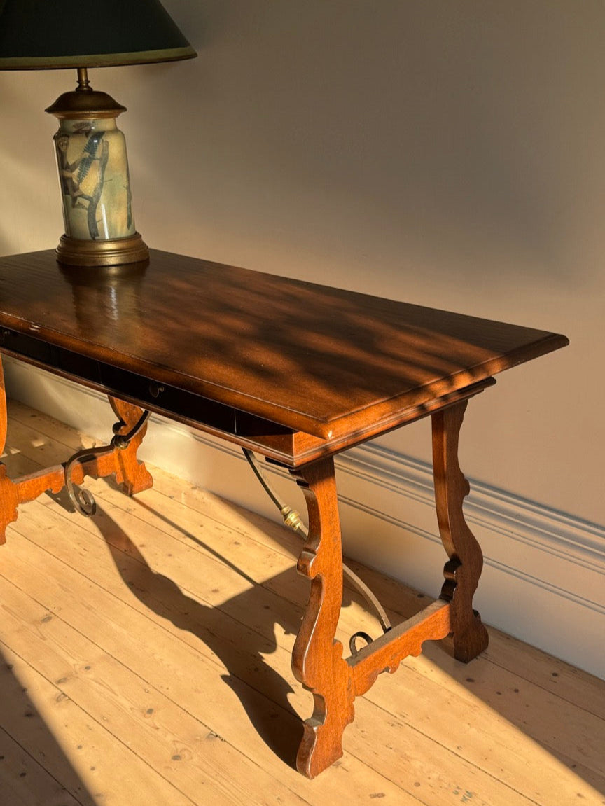 Spanish Oak Trestle Table