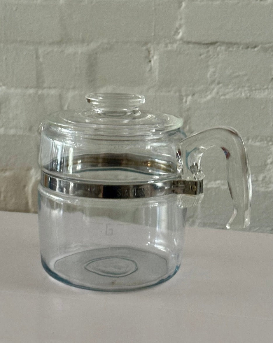 Vintage Pyrex Flame Ware Glass Teapot