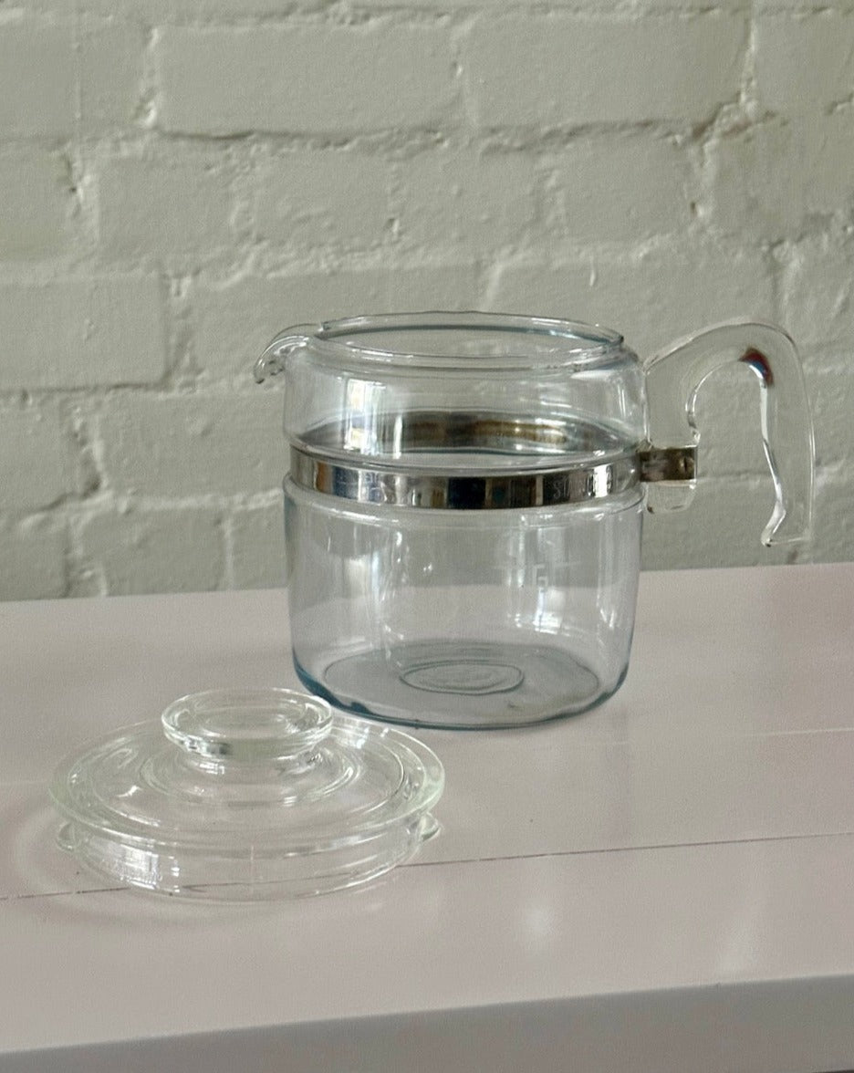 Vintage Pyrex Flame Ware Glass Teapot