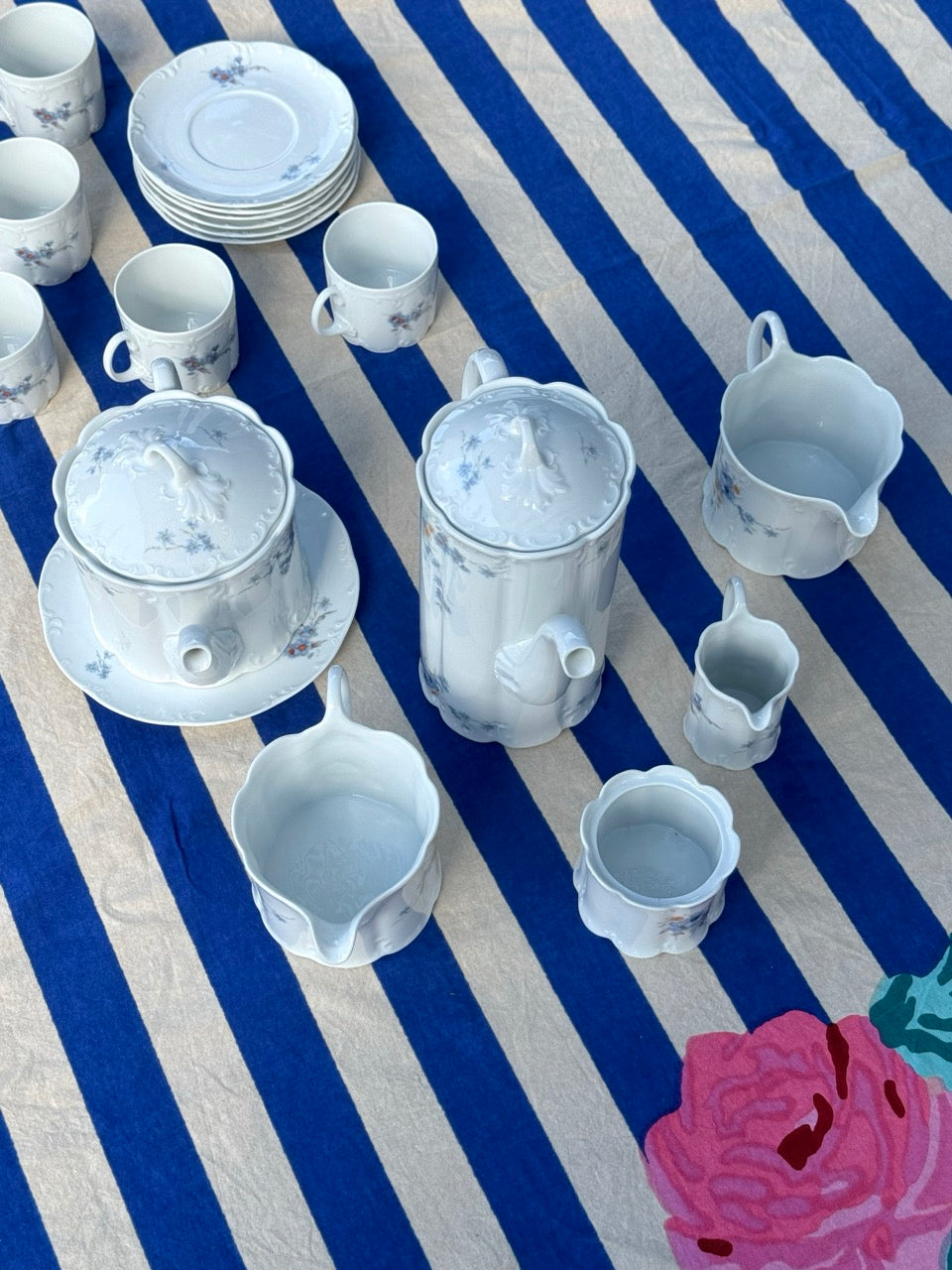 Rosenthal Belvedere Classic Rose Tea Service Set