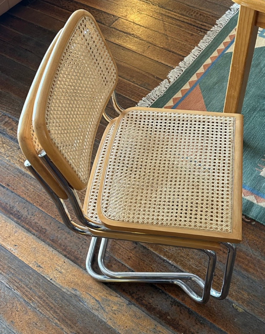 Italian Cesca Stacking Dining Chairs