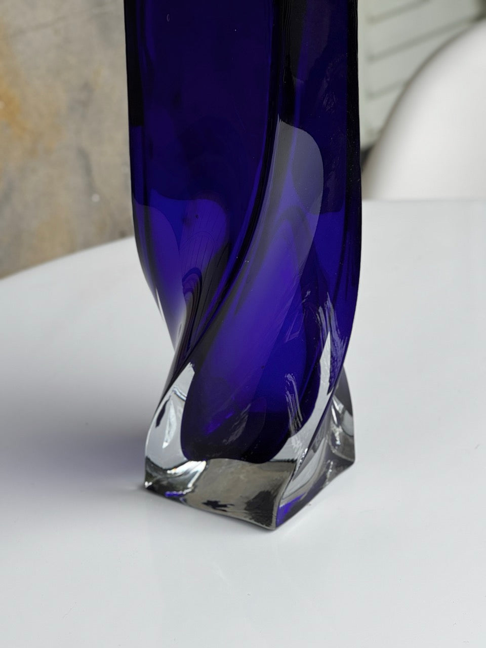 Murano Glass Twist Vase