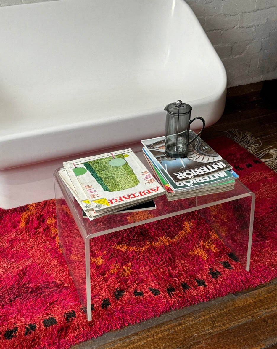 Folded Perspex Coffee Table