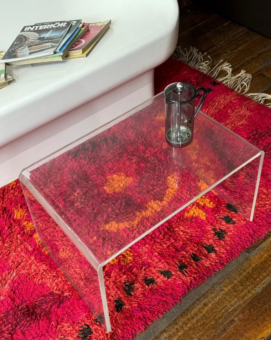 Folded Perspex Coffee Table
