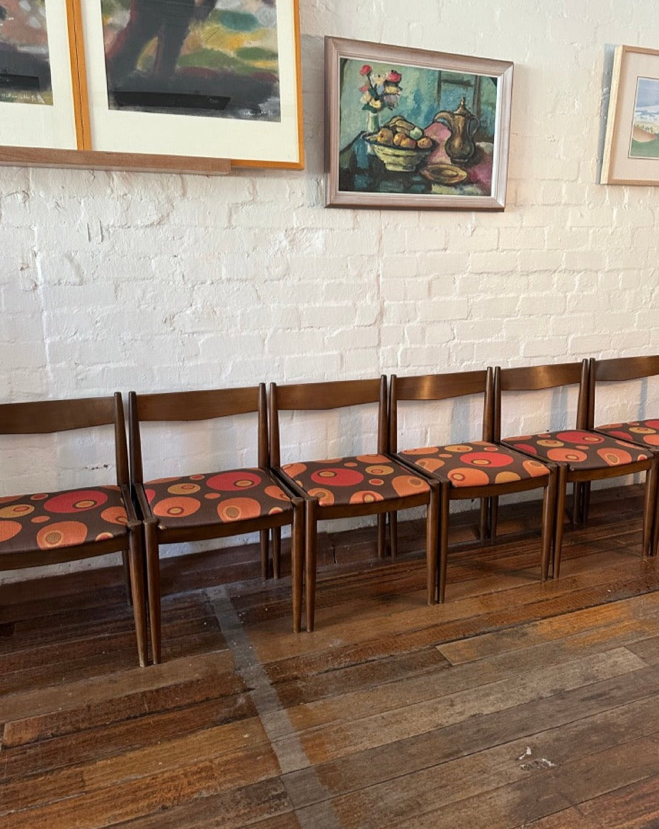 6 Vintage Danish Dining Chairs