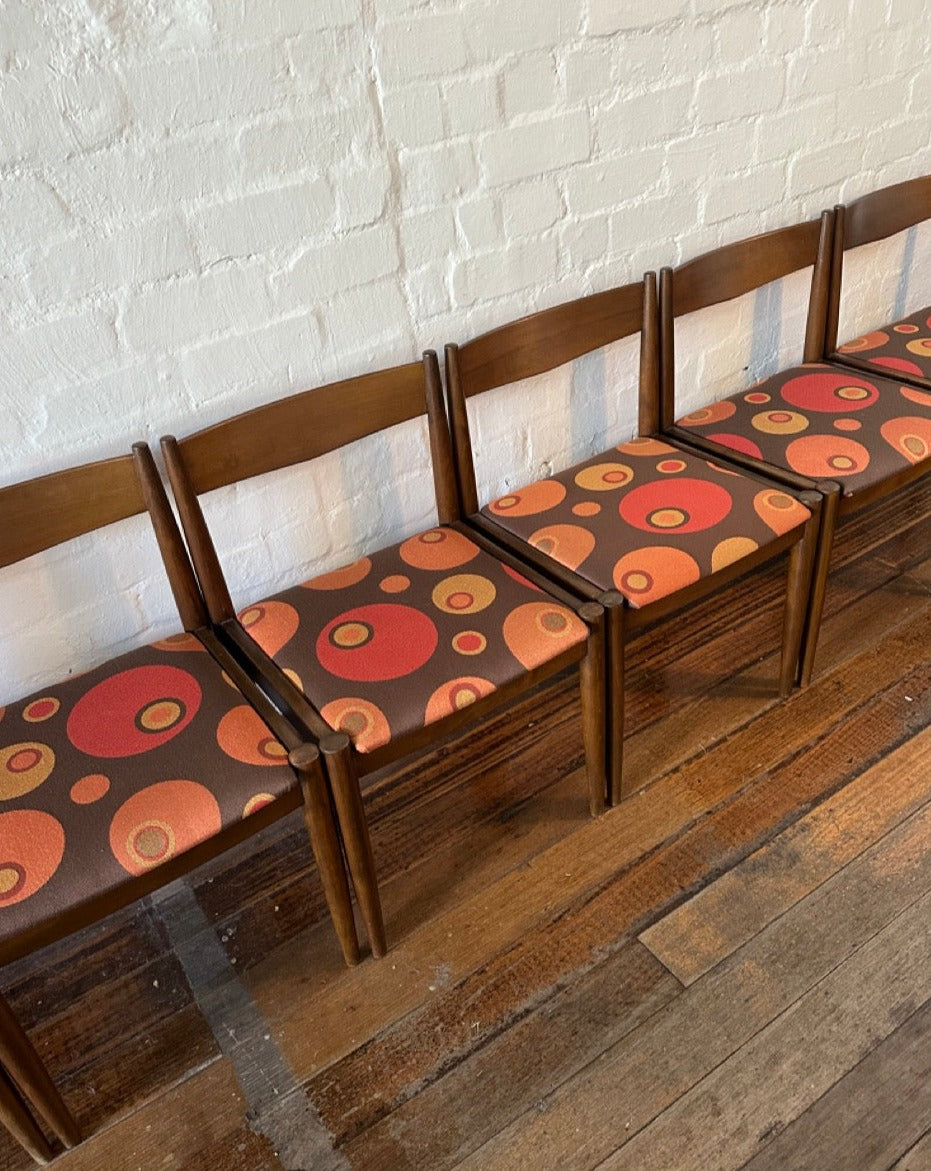 6 Vintage Danish Dining Chairs