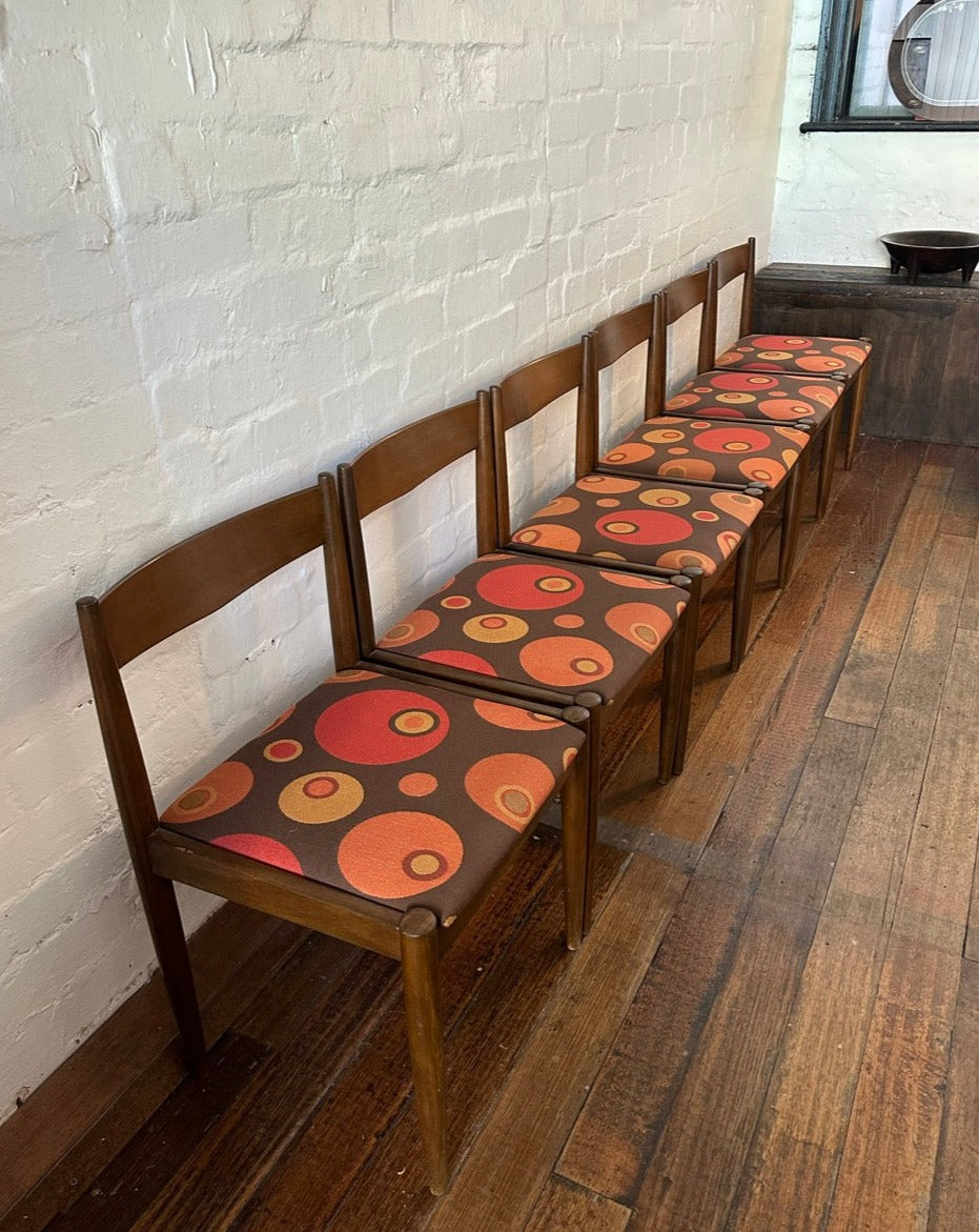 6 Vintage Danish Dining Chairs