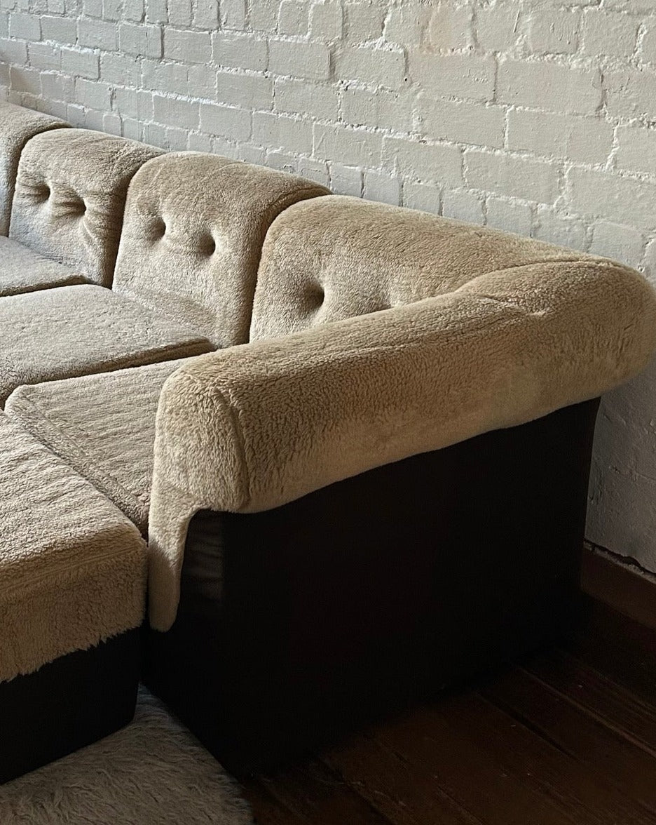 1970s Swag Seven Piece Modular Lounge