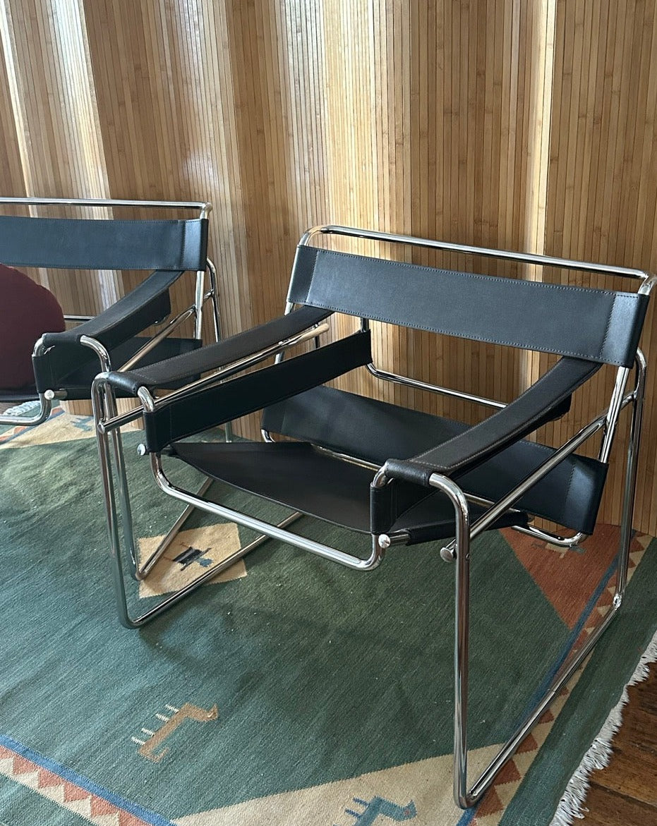 Vintage Italian Armchairs in the style of 'Wassily'
