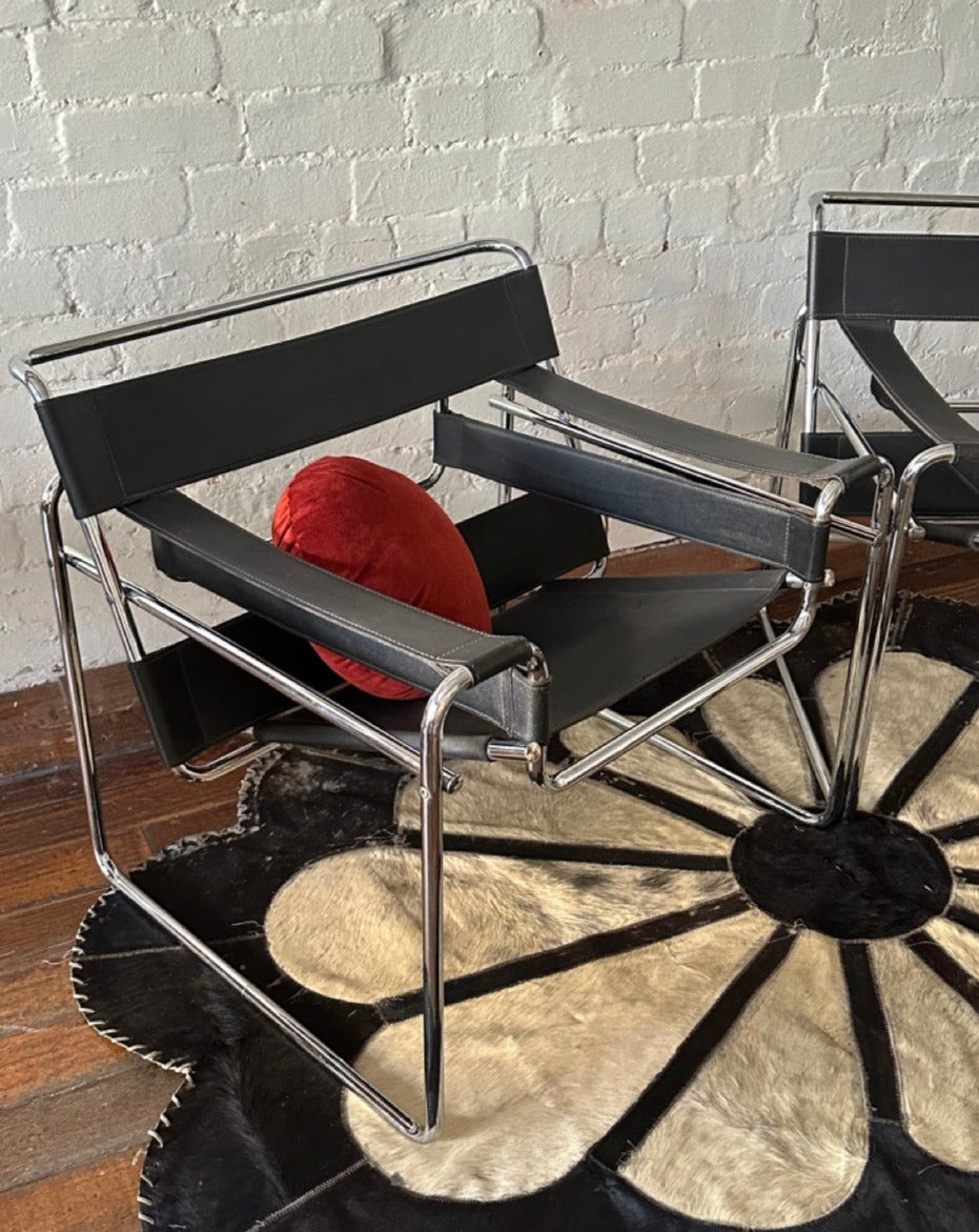 Vintage Italian Armchairs in the style of 'Wassily'