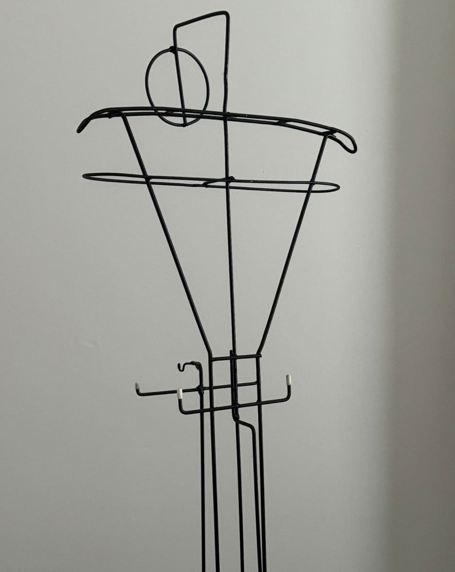 Sculptural Wireform Valet Stand