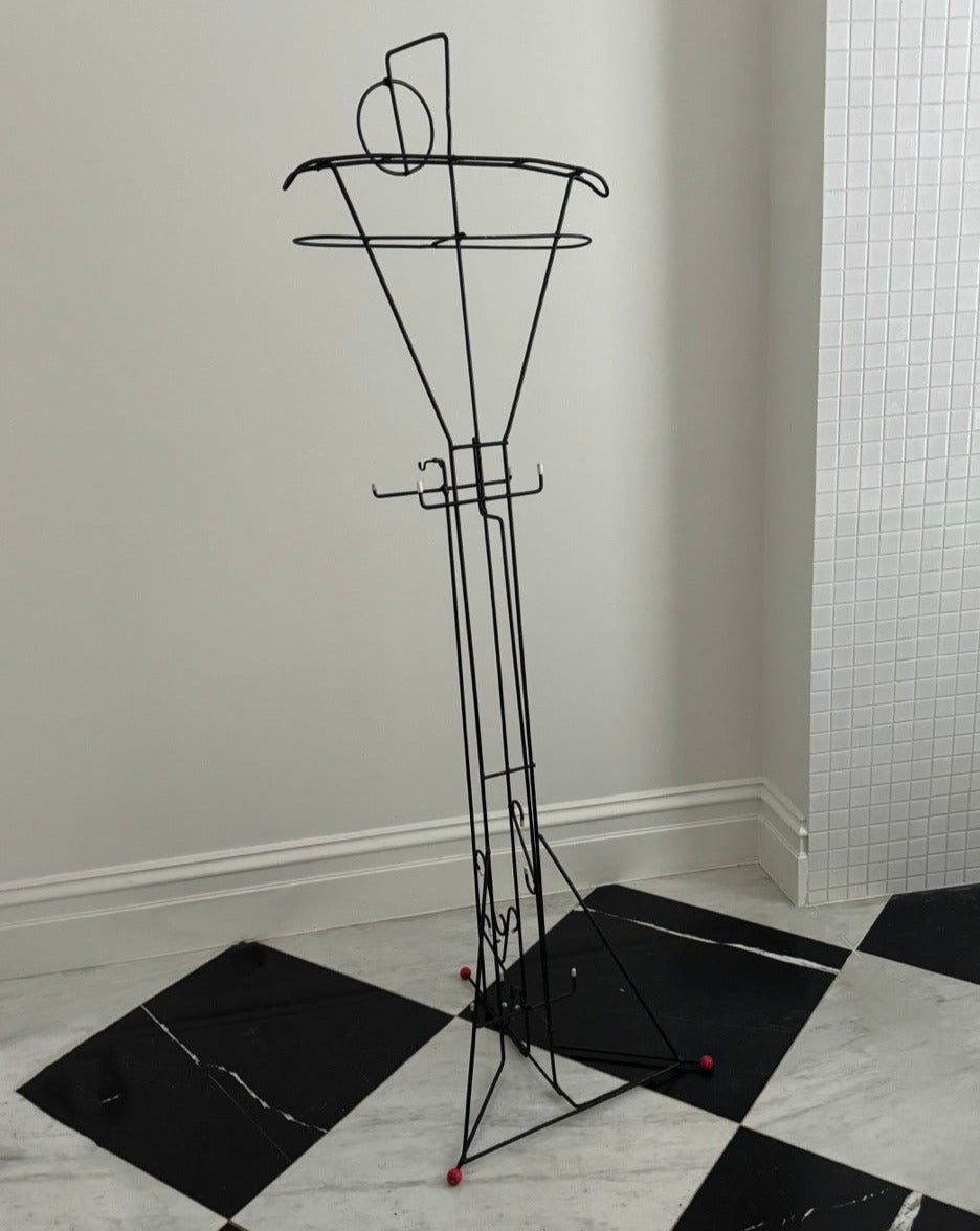 Sculptural Wireform Valet Stand