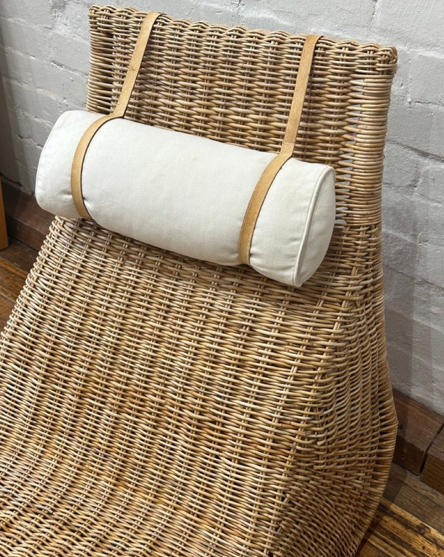 Vintage Rattan Wicker 'KARLSKRONA' Lounge Chair