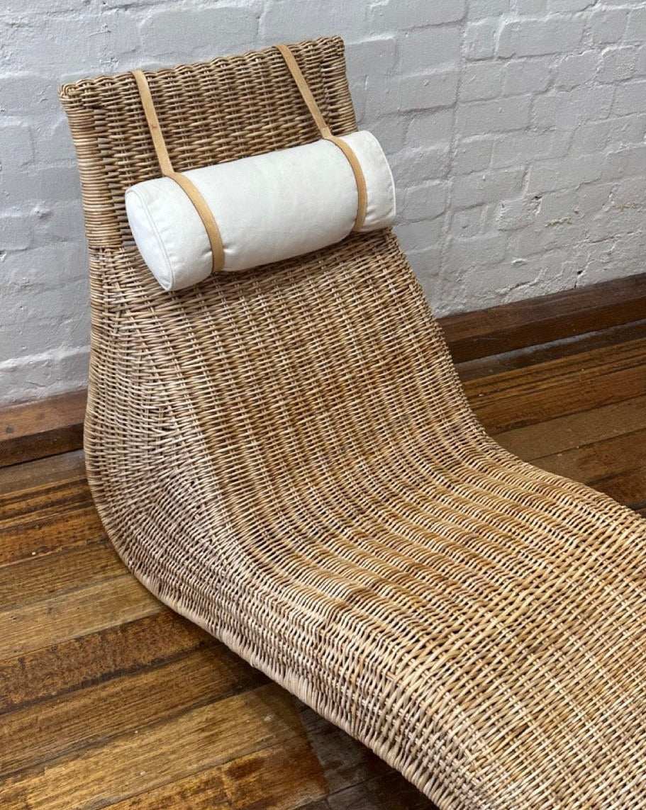 Vintage Rattan Wicker 'KARLSKRONA' Lounge Chair