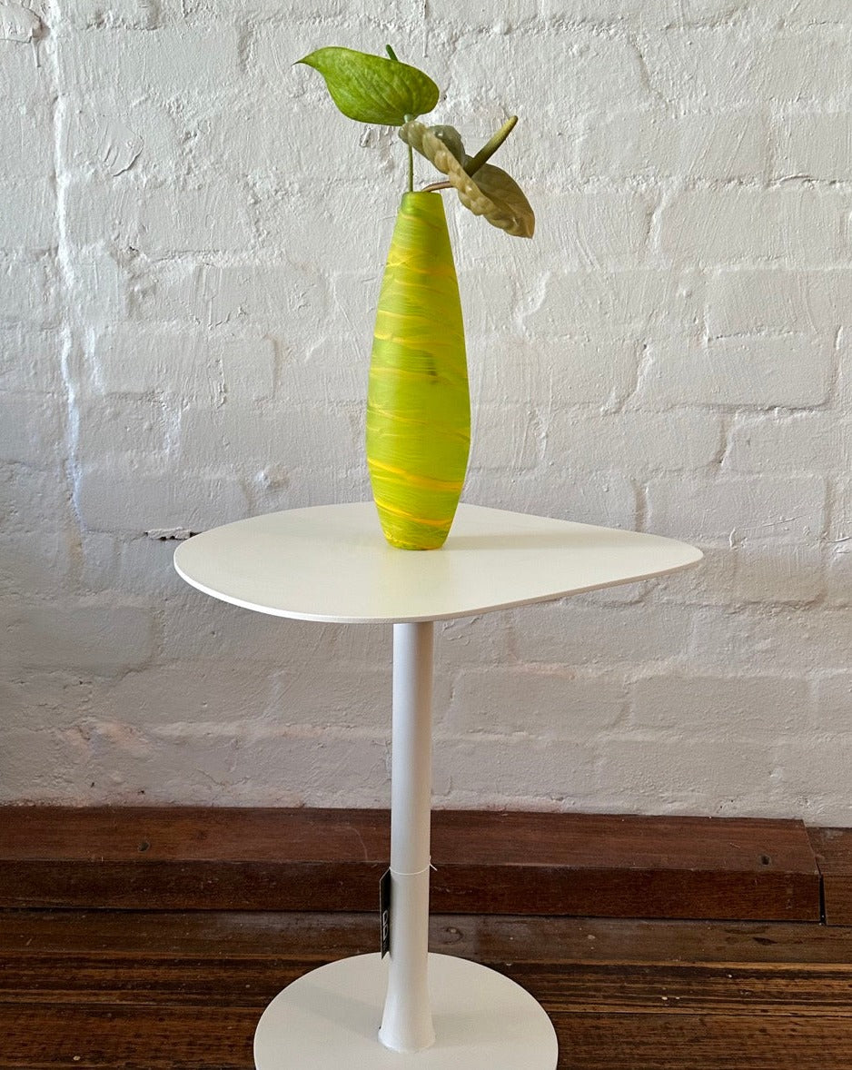 Acid Green Swirl Vase