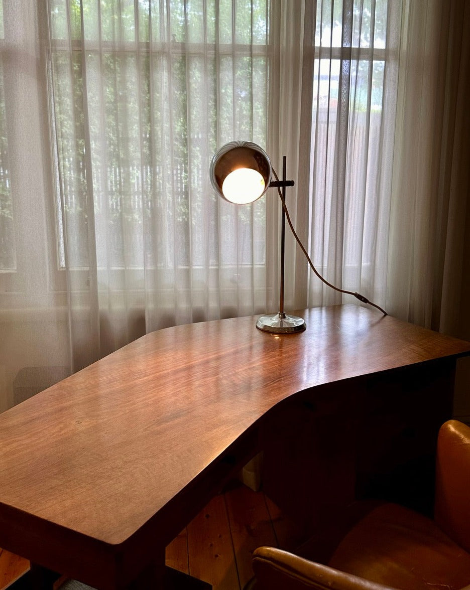 1970s Chrome 'Eyeball' Lamp