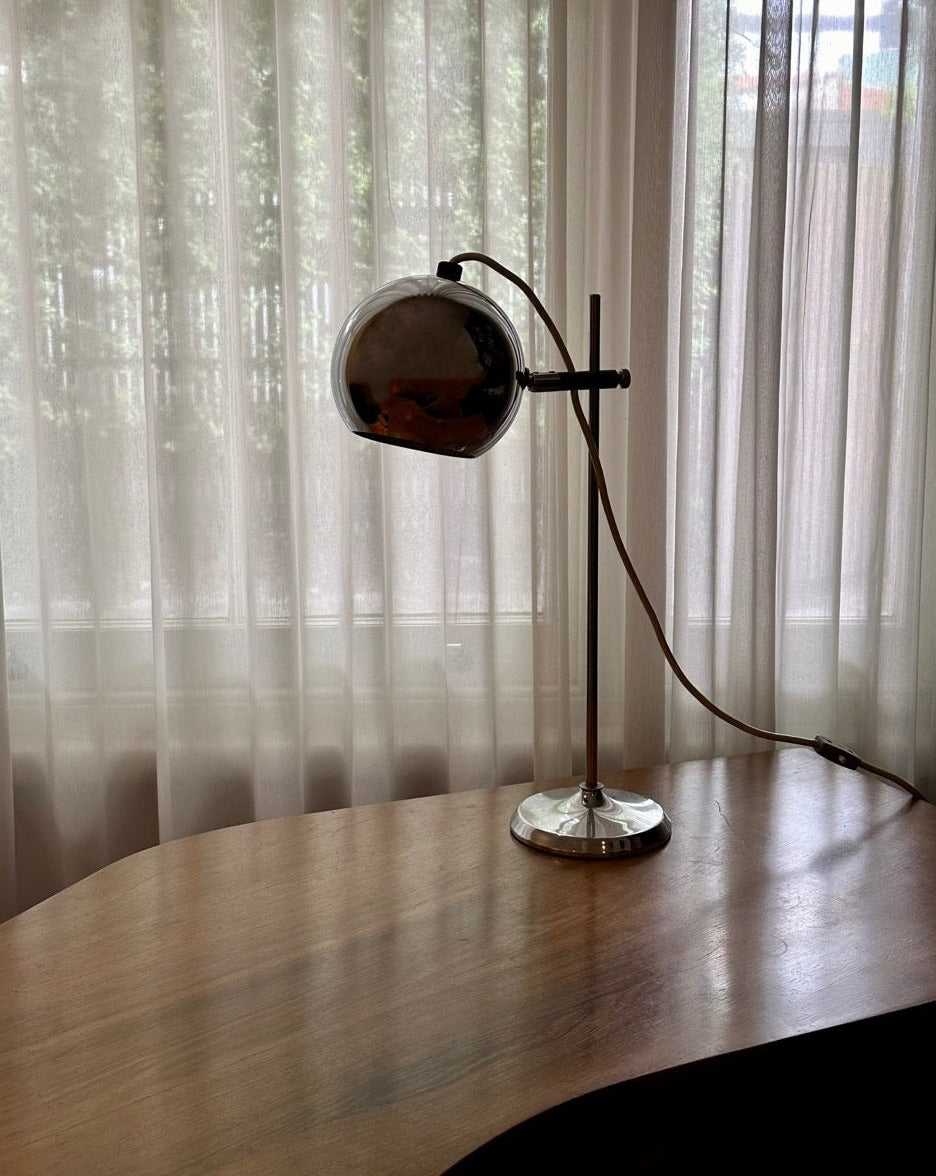 1970s Chrome 'Eyeball' Lamp