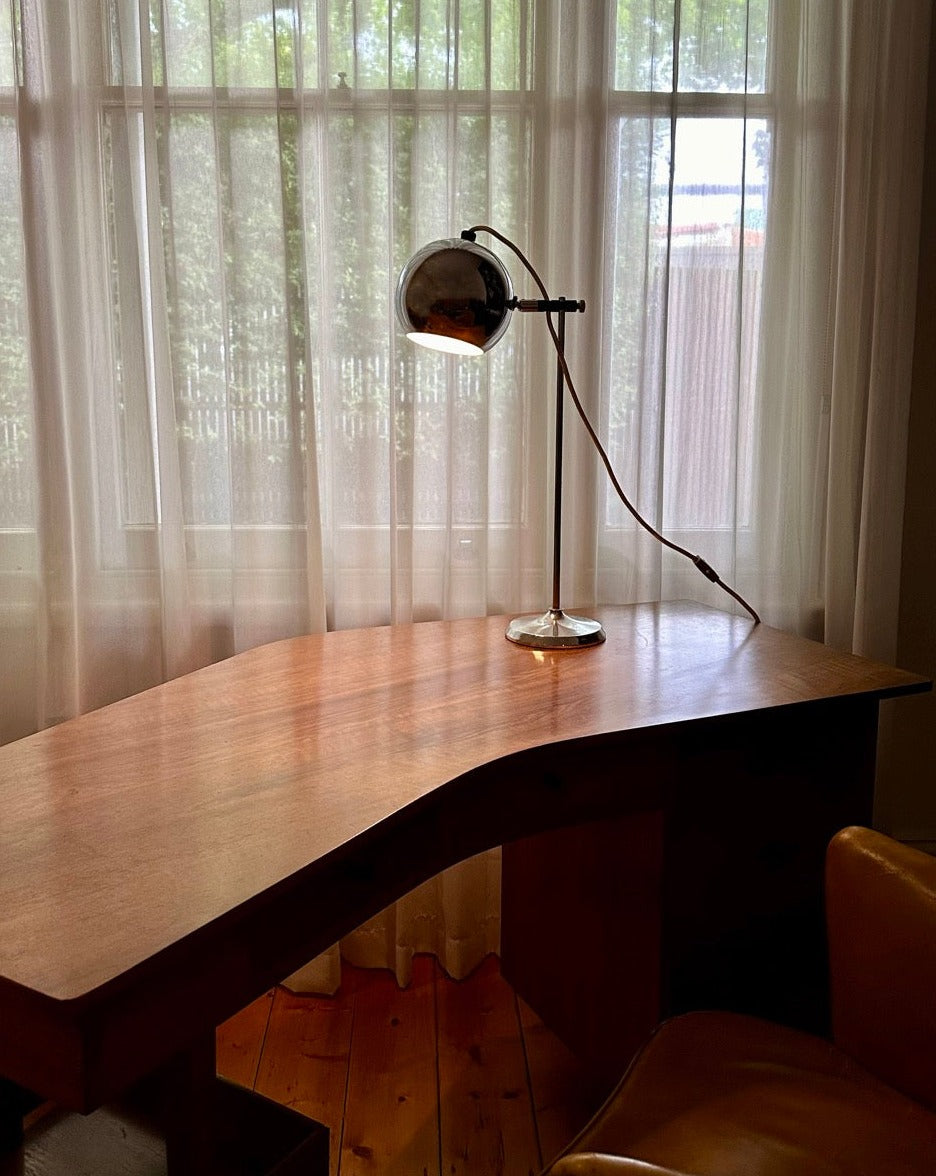 1970s Chrome 'Eyeball' Lamp