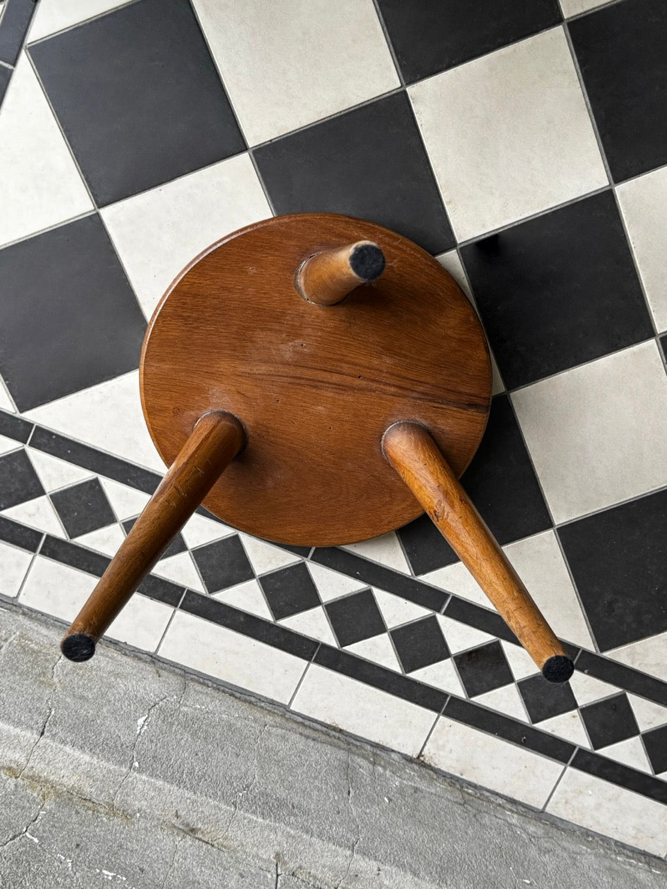 Mid Century Oak Stools