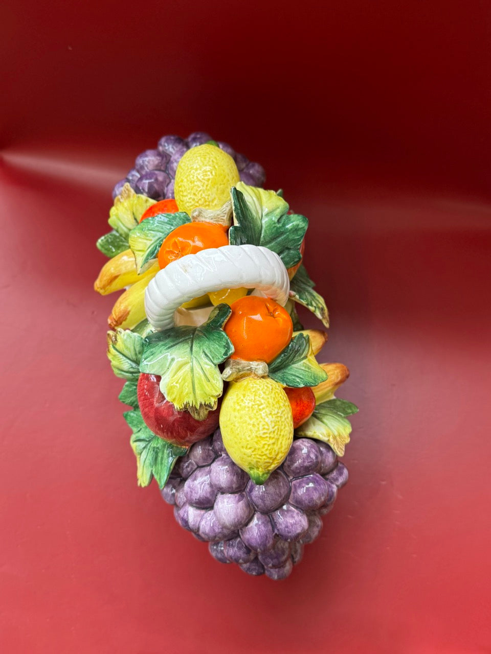 Vintage Sorrento Ceramic Fruit Basket