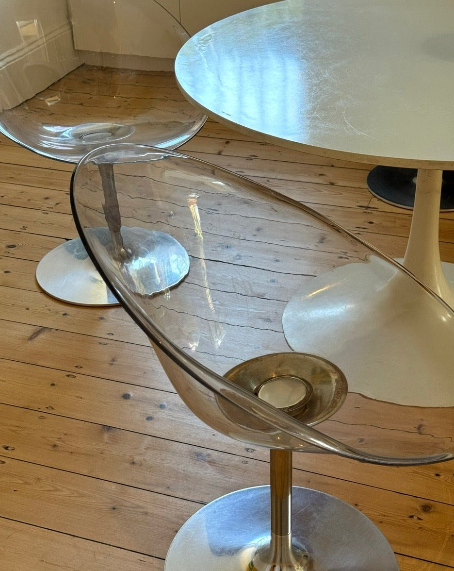 Set of 4 Kartell Ero|S| Swivel Chairs
