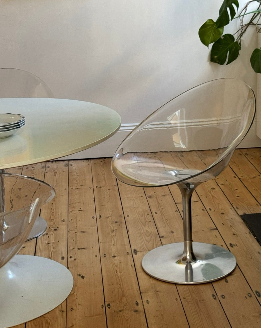 Set of 4 Kartell Ero|S| Swivel Chairs