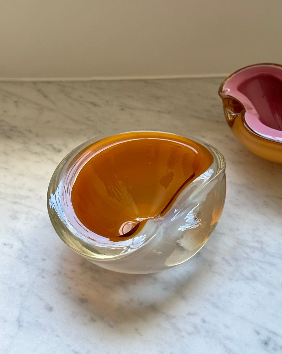 Murano Glass Cased Opalescent Bowl