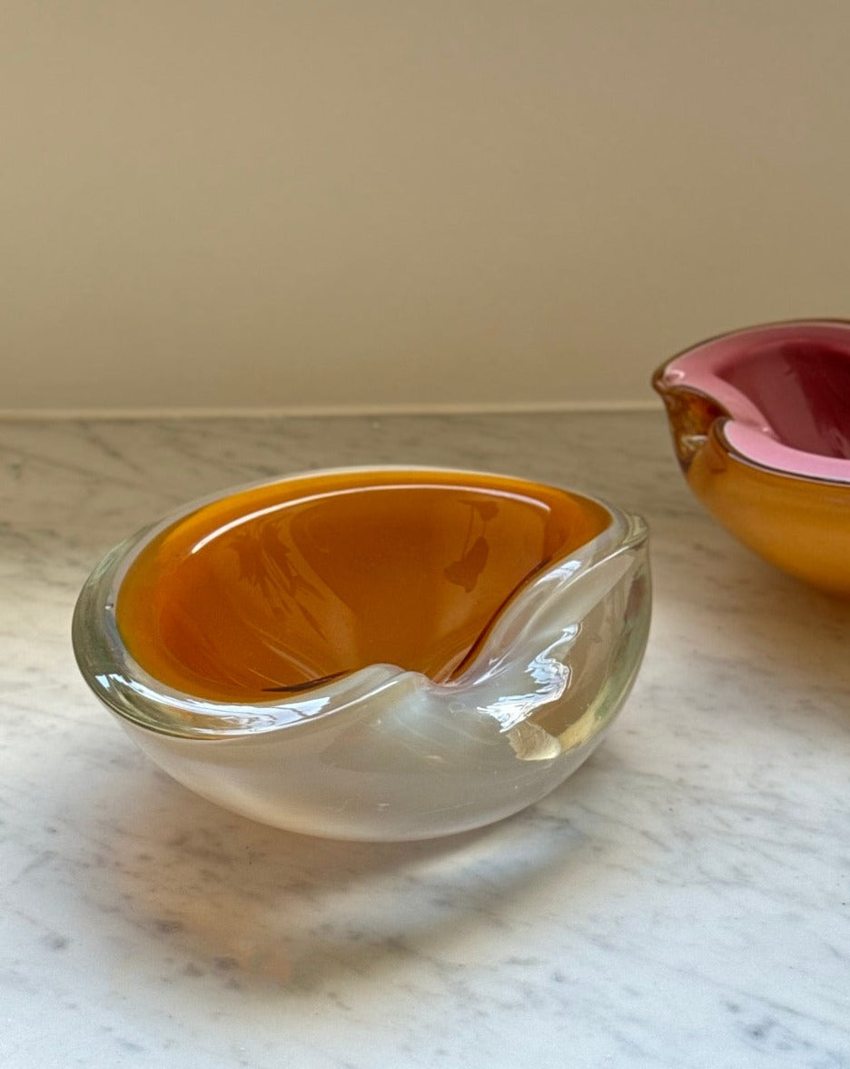 Murano Glass Cased Opalescent Bowl