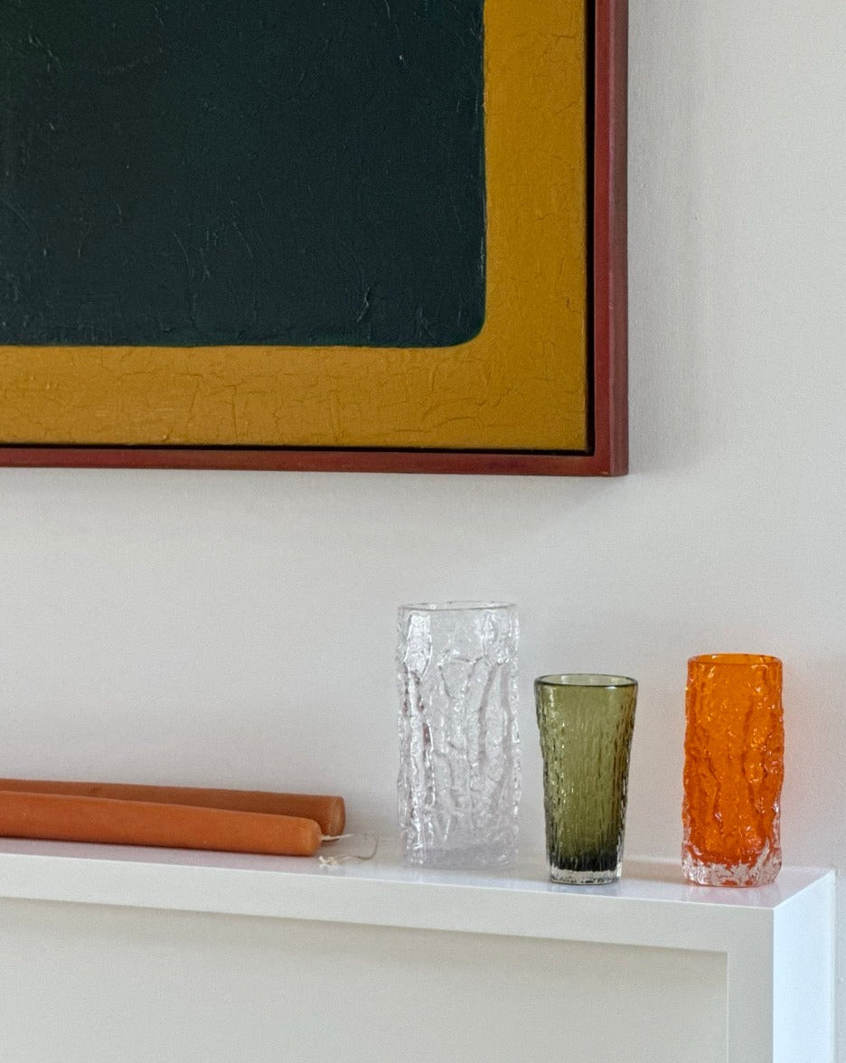 Whitefriars Art Glass Vase in Sage