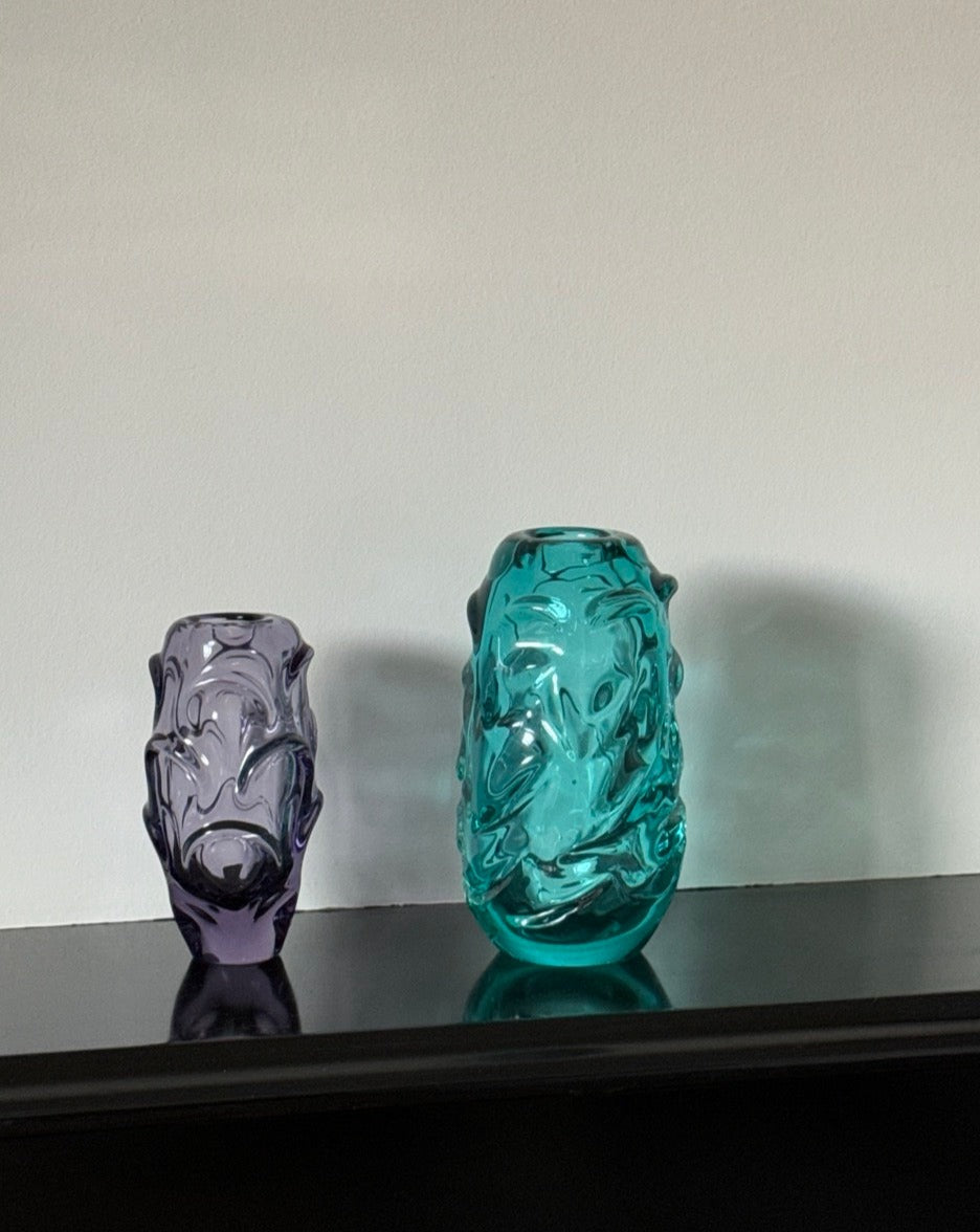 Three Crystal Vases by Jan Beranek and Josef Knizek