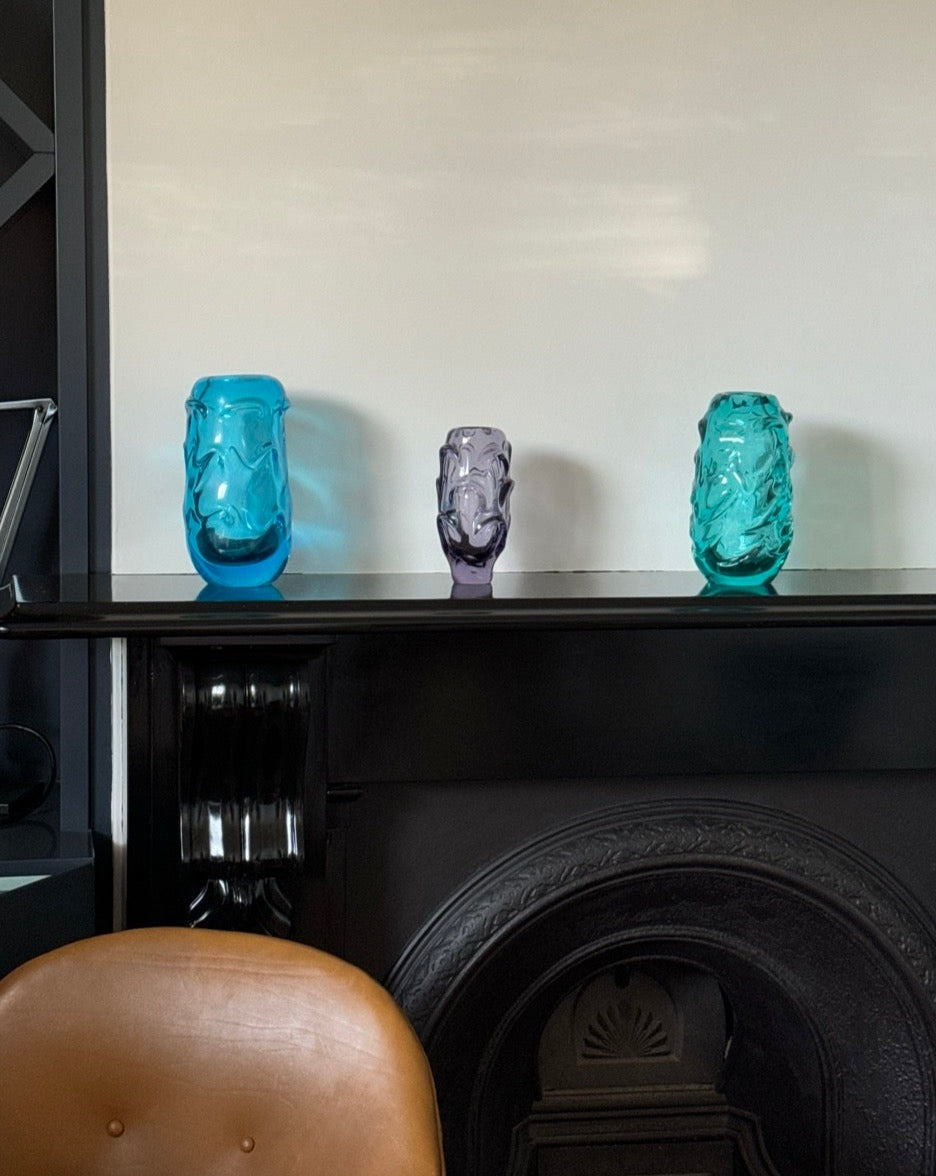 Three Crystal Vases by Jan Beranek and Josef Knizek