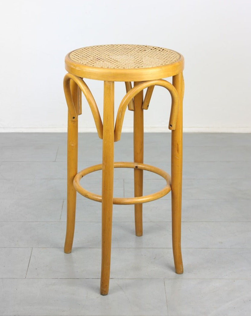 Vintage Cane Bentwood Bar Stools