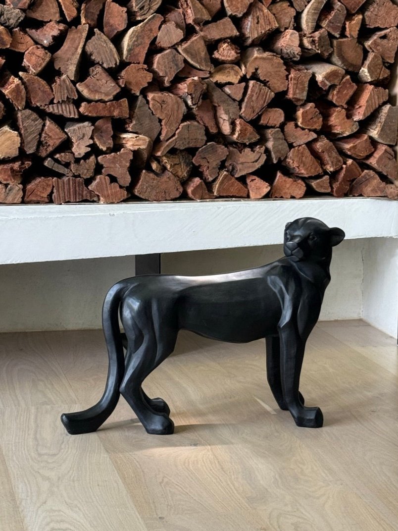 Vintage Resin Black Panthers