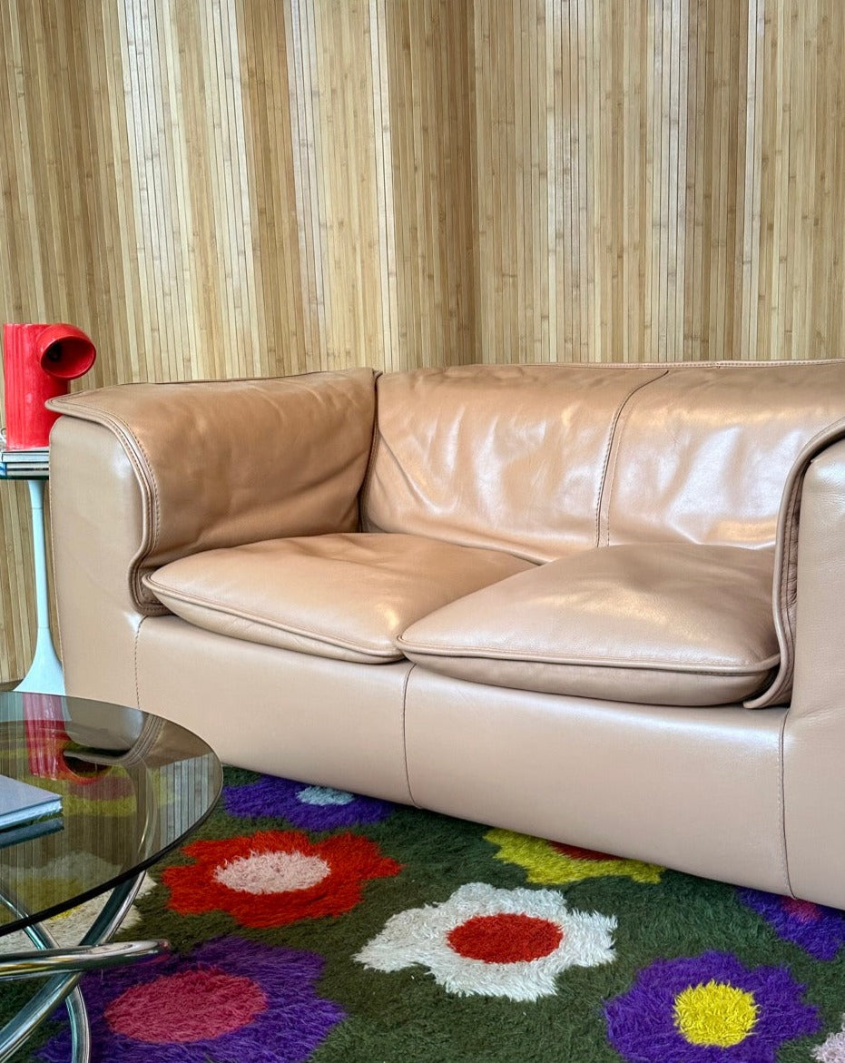 Italian Leather 2 Seater Sofa