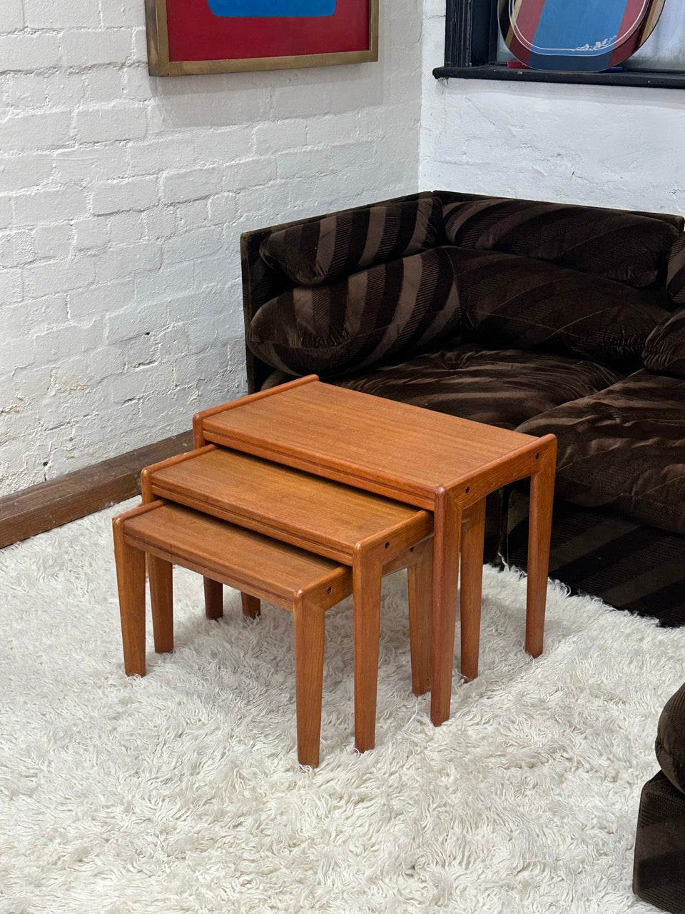 Teak Nesting Side Tables