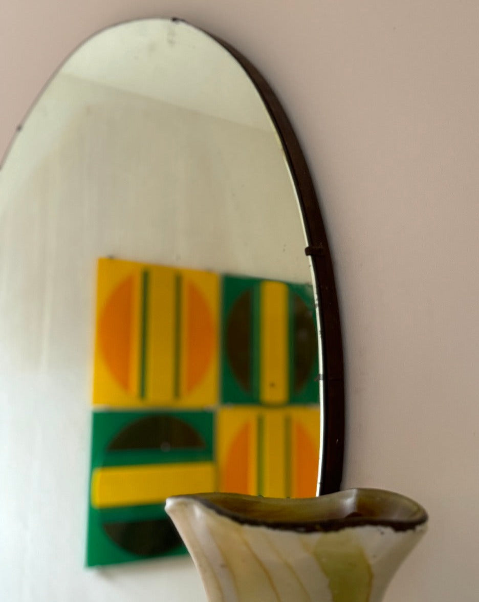 Large Art Deco Wall Mirror