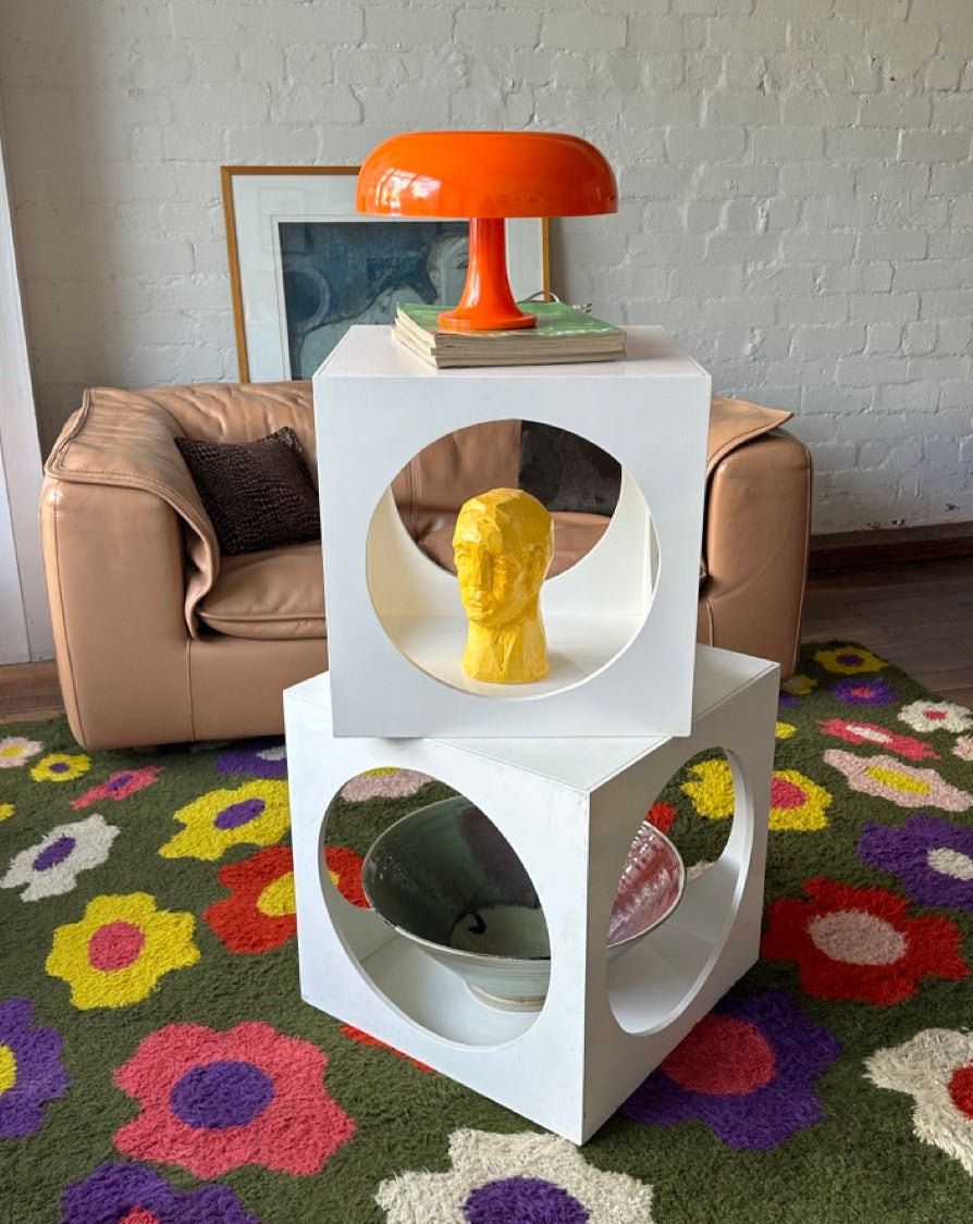 Mid Century Cube Side Tables