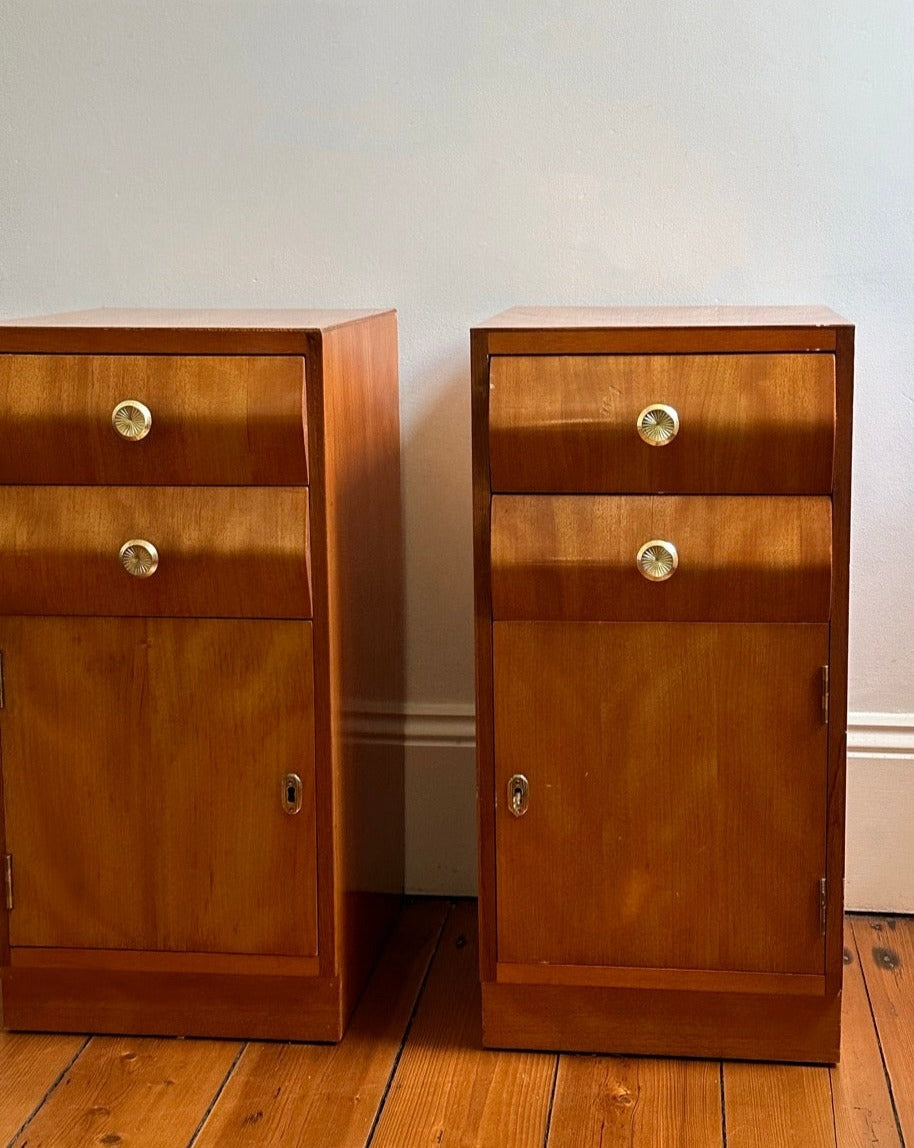 Pair of Birch Bedside Tables