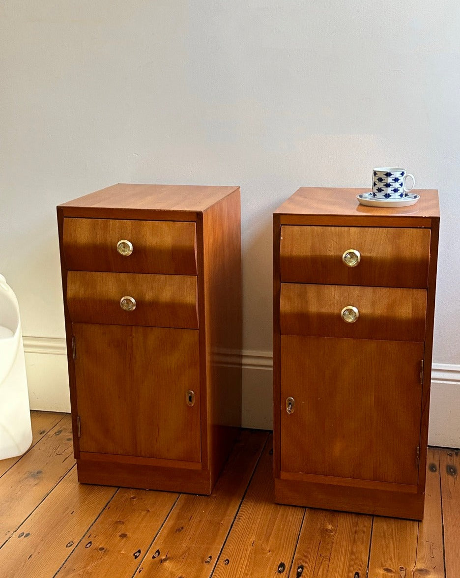 Pair of Birch Bedside Tables