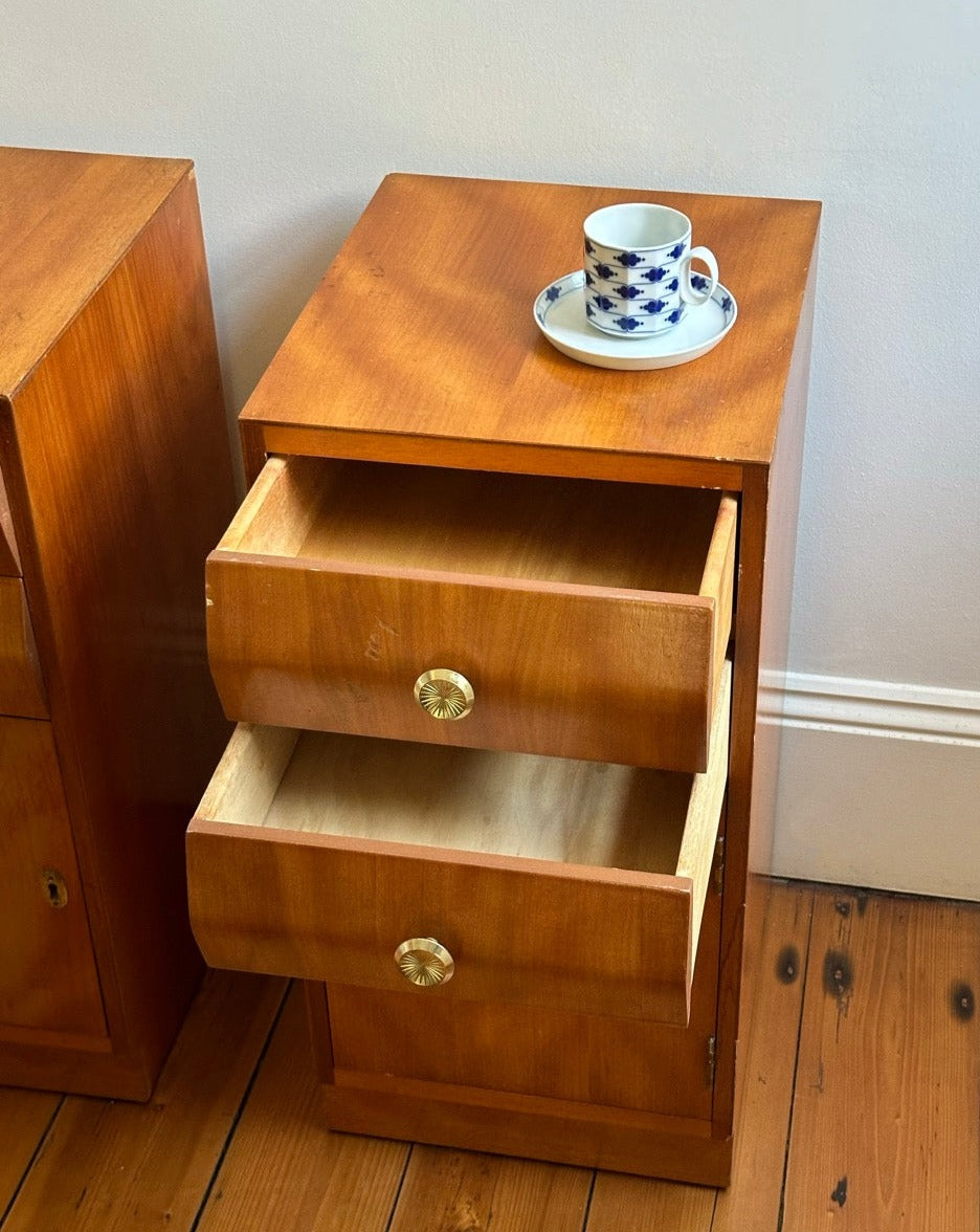 Pair of Birch Bedside Tables